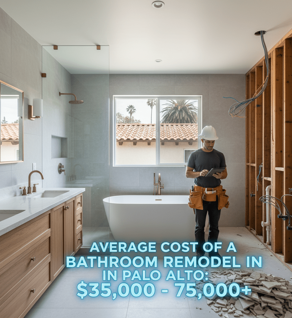 Cost of a Bathroom Remodel in Palo Alto